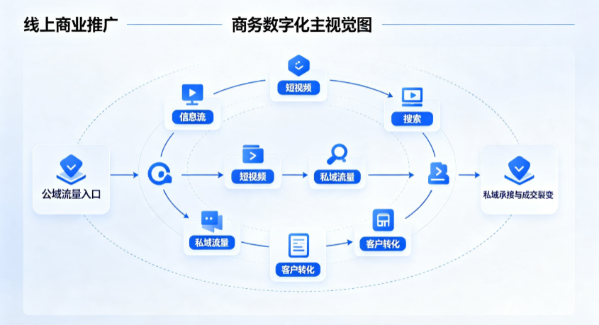 大竹县线上商业推广怎么做？全域流量闭环搭建与低成本转化实战指南